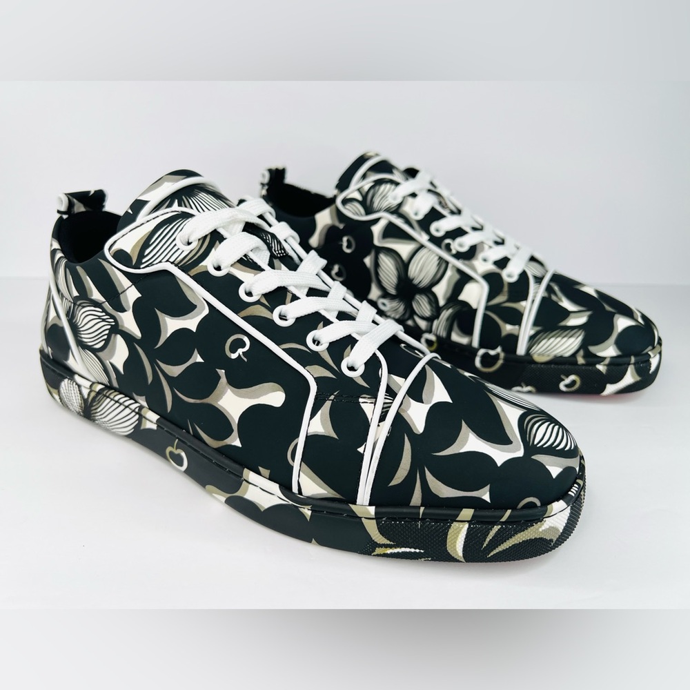 CHRISTIAN LOUBOUTIN Louis Junior Orlato Flat Petunia Men Sneakers EU 45 - US 12 - Picture 12 of 12